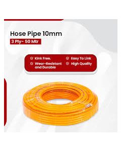 BALWAAN HOSE PiPE 10MM 50-MT 3LAYER CROSS BRAIDED HOS E