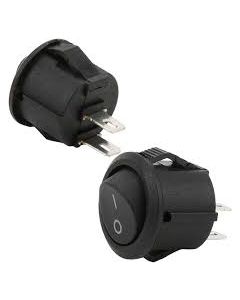 1 WAY ROUND SWITCH BLACK