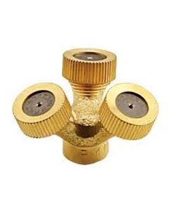 THREE FACE NOZZLE BRASS THREAD