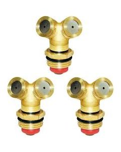 TWO FACE HOLE NOZZLE BRASS THREAD